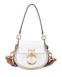 Chloe Tess Small Embossed Leather Shoulder Bag at Neiman Marcus